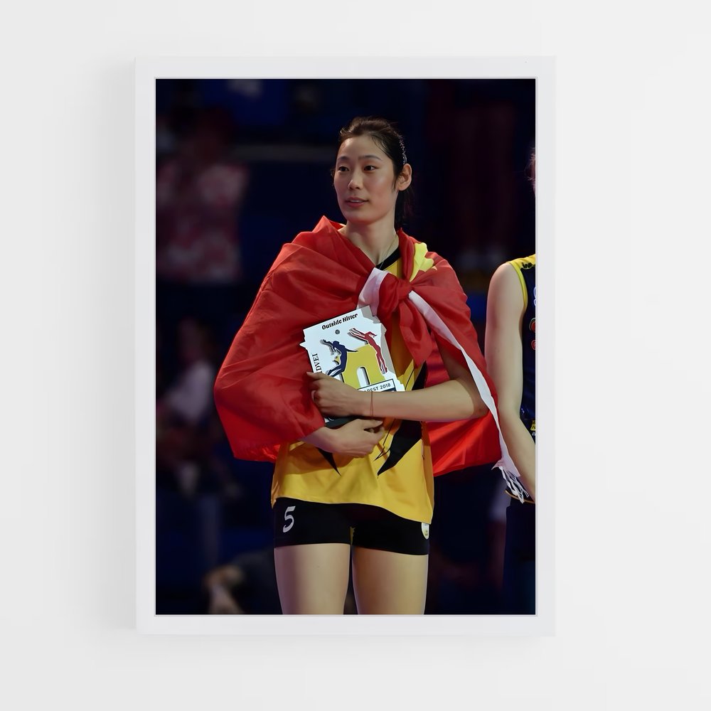 Poster Zhu de ting – affiche Volleyball (vue 3)
